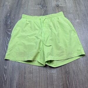 Lululemon Swim Shorts Channel Cross Trunks Lined Bathing Men's Size Medium Green
